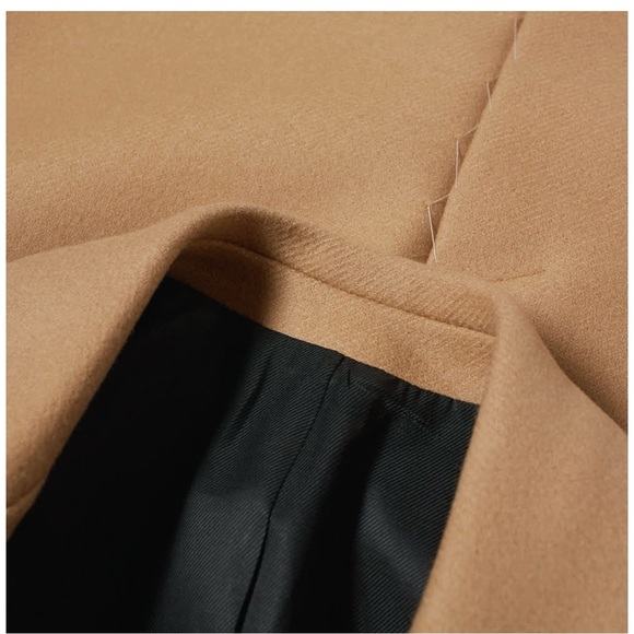 AMI Paris Alexandre Mattiussi - virgin wool camel coat (size M / size 50 French) - Picture 9 of 11